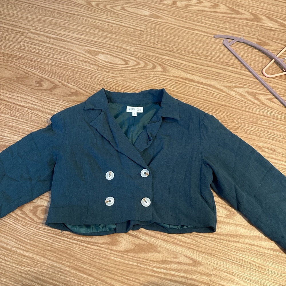 Navy Double-Breasted Blazer